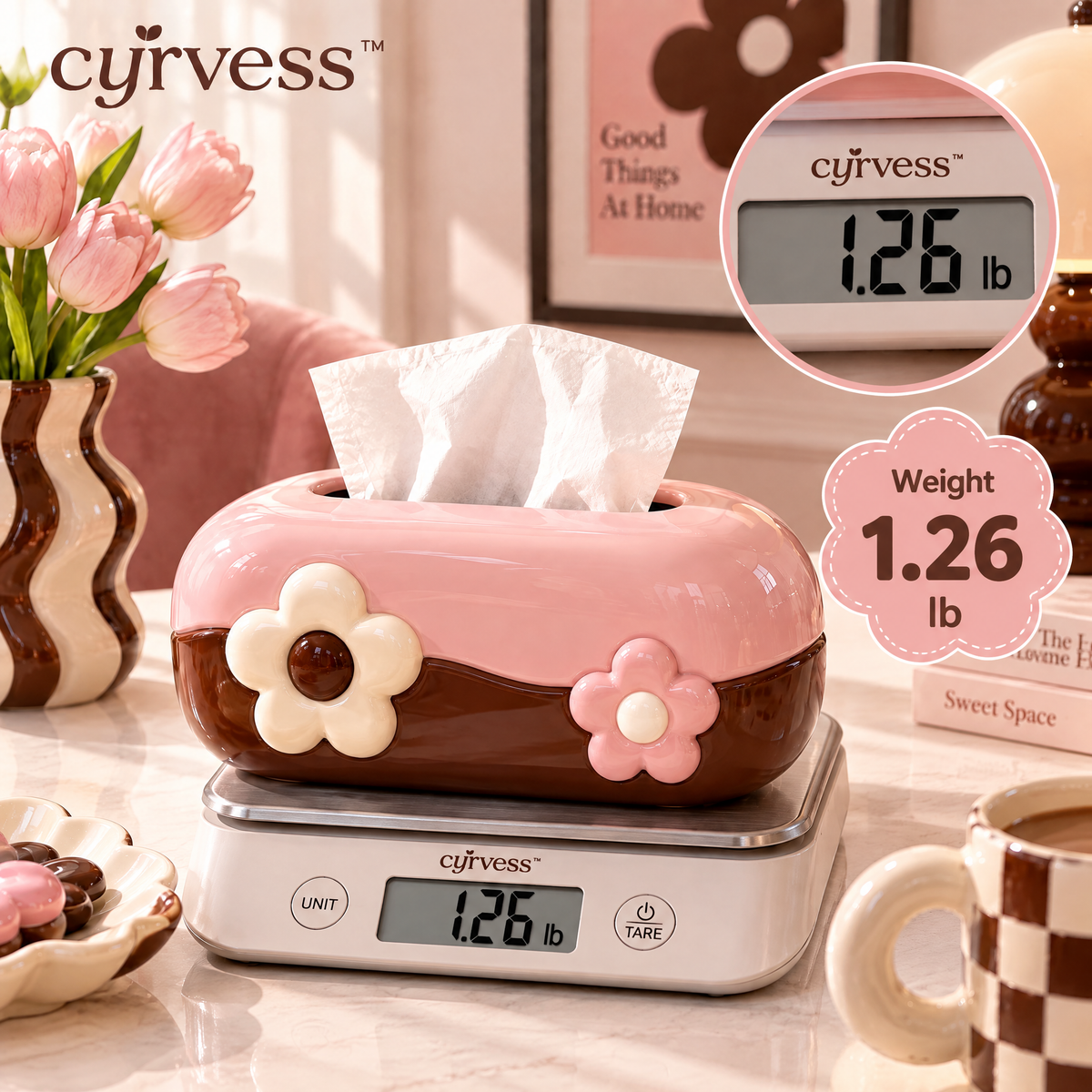 𝒄𝒚𝒓𝒗𝒆𝒔𝒔™ Two-Tone Oval Tissue Box