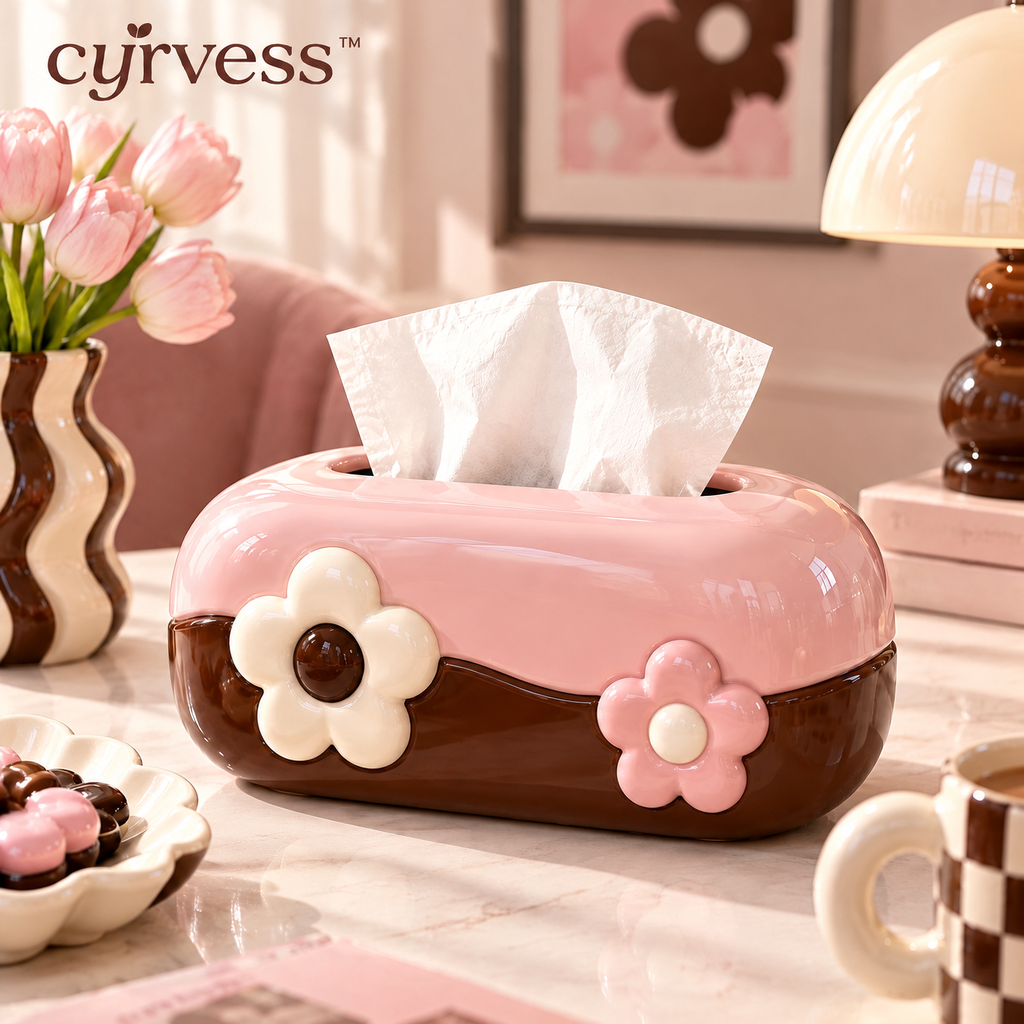 𝒄𝒚𝒓𝒗𝒆𝒔𝒔™ Two-Tone Oval Tissue Box