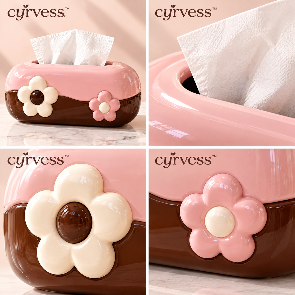 𝒄𝒚𝒓𝒗𝒆𝒔𝒔™ Two-Tone Oval Tissue Box