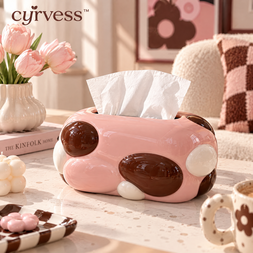 𝒄𝒚𝒓𝒗𝒆𝒔𝒔™ Pebble Shape Tissue Box