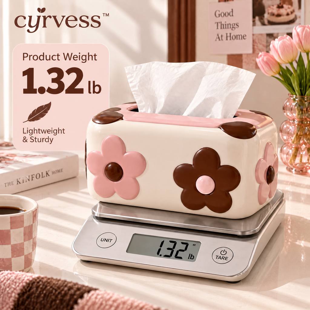 𝒄𝒚𝒓𝒗𝒆𝒔𝒔™ Matte Metal Tissue Box